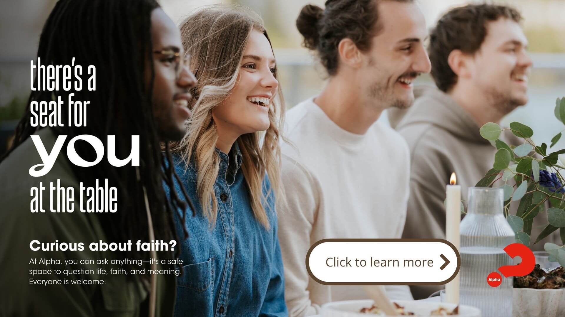 Smiling group at a friendly gathering.